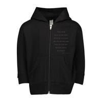 Martin Luther King Jr. Quote Toddler Zip Fleece Hoodie