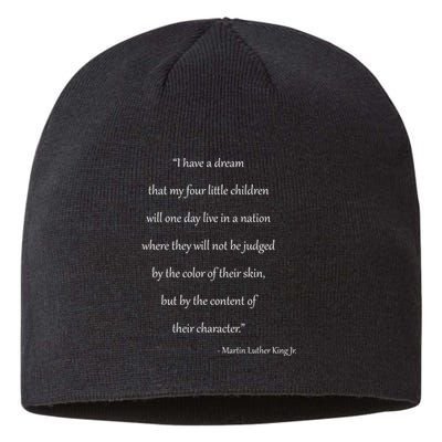 Martin Luther King Jr. Quote Sustainable Beanie