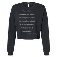 Martin Luther King Jr. Quote Cropped Pullover Crew