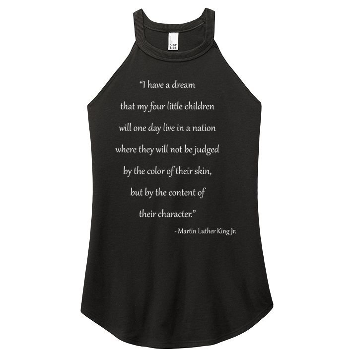 Martin Luther King Jr. Quote Women's Perfect Tri Rocker Tank