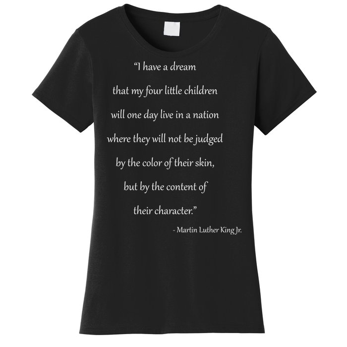 Martin Luther King Jr. Quote Women's T-Shirt