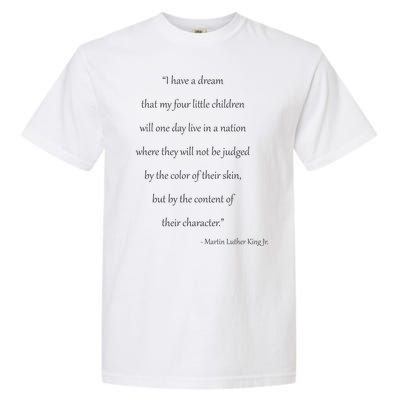 Martin Luther King Jr. Quote Garment-Dyed Heavyweight T-Shirt