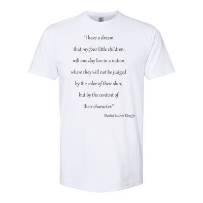 Martin Luther King Jr. Quote Softstyle CVC T-Shirt