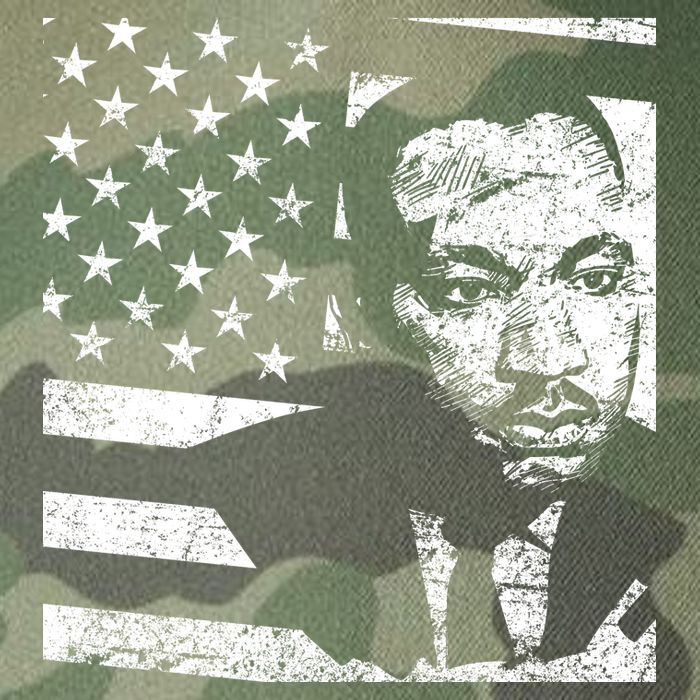 Martin Luther King Jr Distressed MLK Flag Legacy Tie Dye Trucker Hat