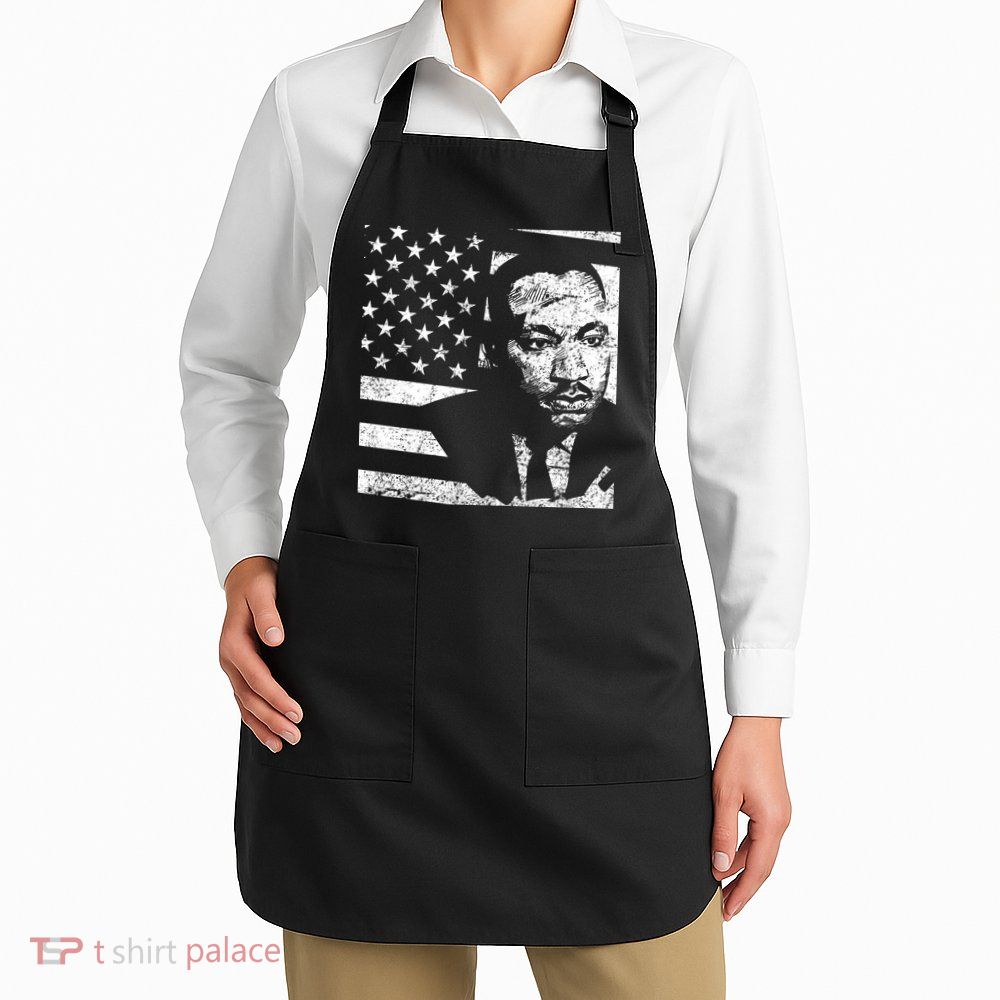 Martin Luther King Jr Distressed MLK Flag Apron