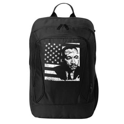 Martin Luther King Jr Distressed MLK Flag City Backpack