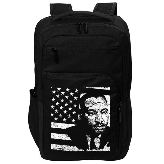 Martin Luther King Jr Distressed MLK Flag Impact Tech Backpack