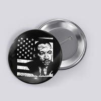 Martin Luther King Jr Distressed MLK Flag Button