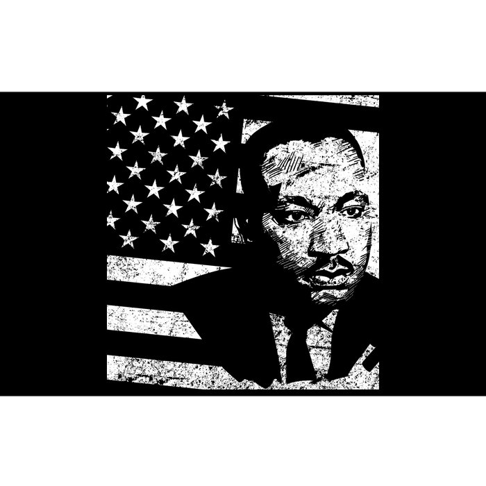 Martin Luther King Jr Distressed MLK Flag Bumper Sticker