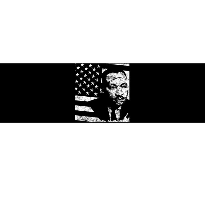 Martin Luther King Jr Distressed MLK Flag Bumper Sticker