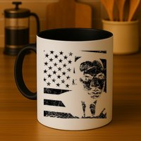 Martin Luther King Jr Distressed MLK Flag Mug