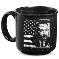 Martin Luther King Jr Distressed MLK Flag 15oz Campfire Ceramic Mug