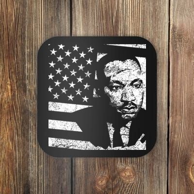 Martin Luther King Jr Distressed MLK Flag Coaster