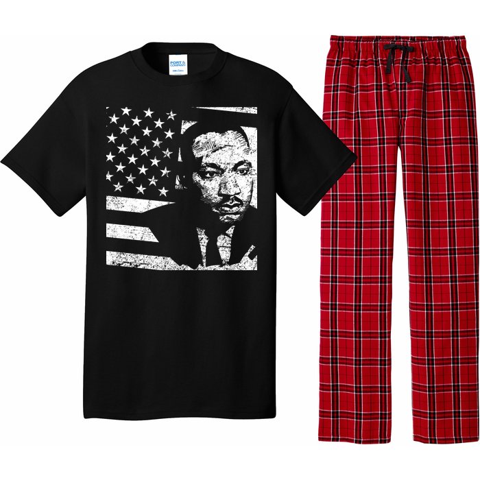 Martin Luther King Jr Distressed MLK Flag Pajama Set