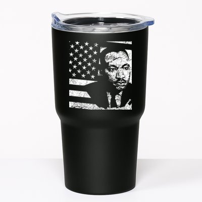 Martin Luther King Jr Distressed MLK Flag Tumbler