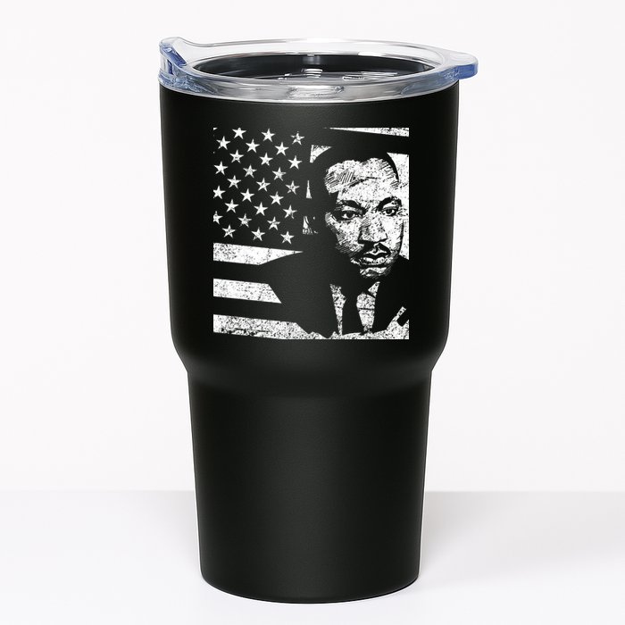 Martin Luther King Jr Distressed MLK Flag Tumbler
