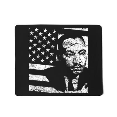 Martin Luther King Jr Distressed MLK Flag Mousepad