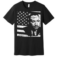 Martin Luther King Jr Distressed MLK Flag Premium T-Shirt