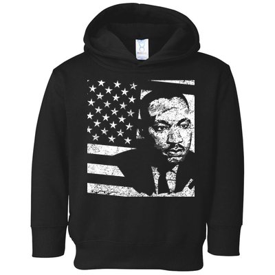 Martin Luther King Jr Distressed MLK Flag Toddler Hoodie