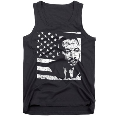 Martin Luther King Jr Distressed MLK Flag Tank Top