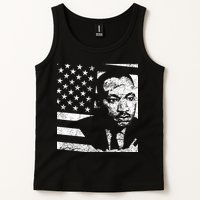 Martin Luther King Jr Distressed MLK Flag Tank Top