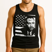 Martin Luther King Jr Distressed MLK Flag Tank Top