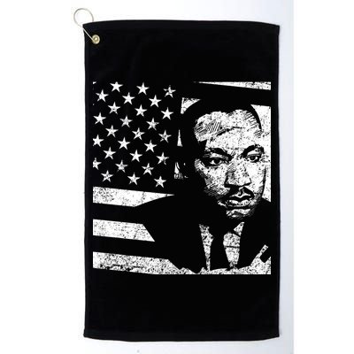 Martin Luther King Jr Distressed MLK Flag Golf Towel