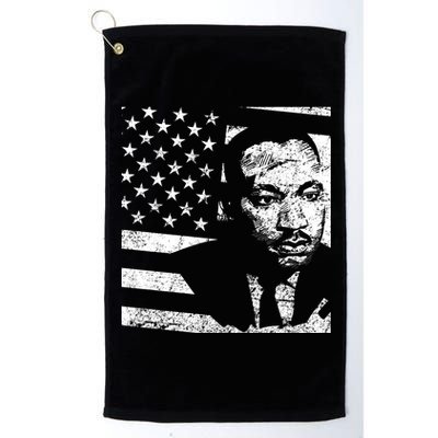 Martin Luther King Jr Distressed MLK Flag Platinum Collection Golf Towel