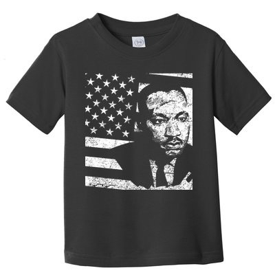 Martin Luther King Jr Distressed MLK Flag Toddler T-Shirt