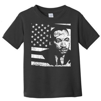 Martin Luther King Jr Distressed MLK Flag Toddler T-Shirt