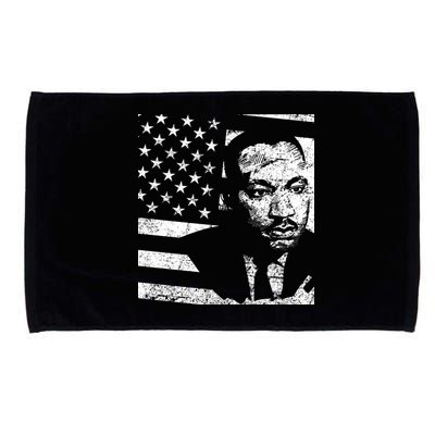 Martin Luther King Jr Distressed MLK Flag Microfiber Hand Towel