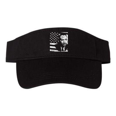 Martin Luther King Jr Distressed MLK Flag Valucap Bio-Washed Visor