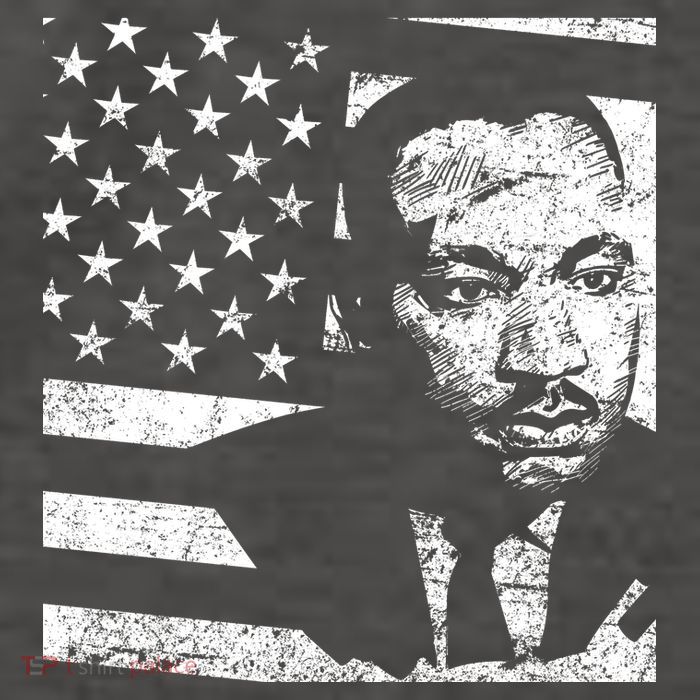 Martin Luther King Jr Distressed MLK Flag Vector Backpack