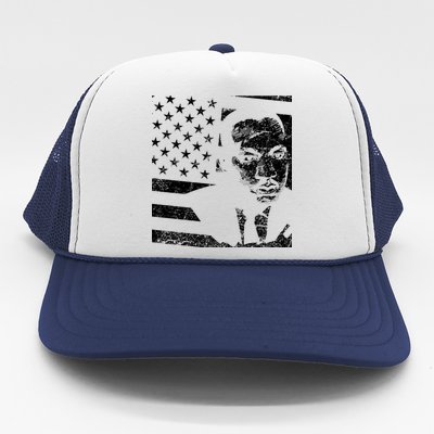 Martin Luther King Jr Distressed MLK Flag Trucker Hat