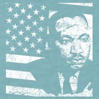 Martin Luther King Jr Distressed MLK Flag Sueded Cloud Jersey T-Shirt