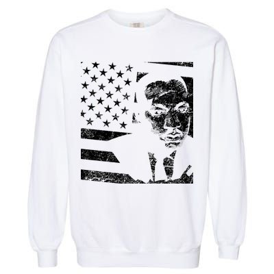 Martin Luther King Jr Distressed MLK Flag Garment-Dyed Sweatshirt