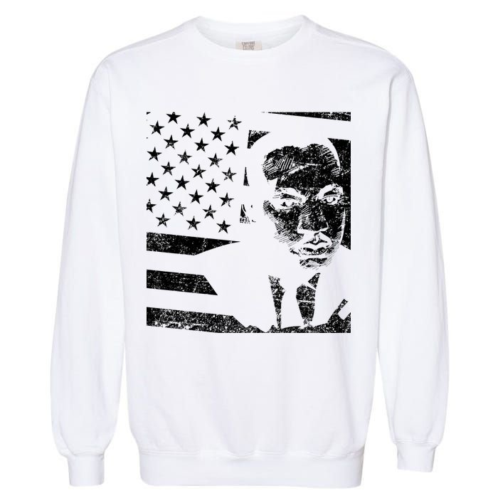 Martin Luther King Jr Distressed MLK Flag Garment-Dyed Sweatshirt