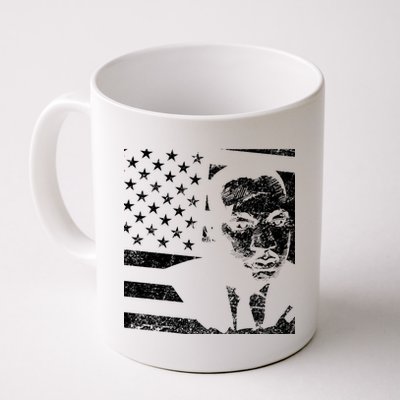 Martin Luther King Jr Distressed MLK Flag Coffee Mug