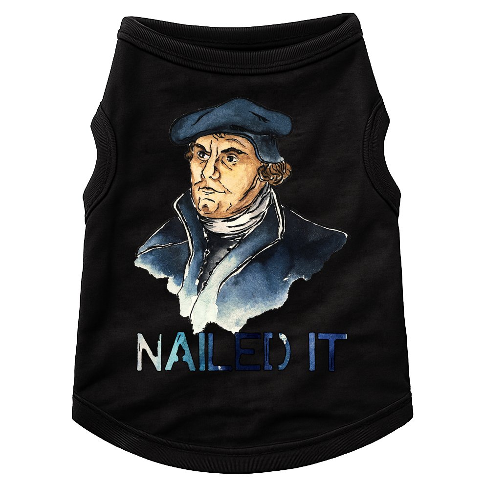 Martin Luther Nailed It Paint Stroke Doggie Tank