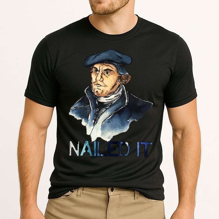 Martin Luther Nailed It Paint Stroke Performance Shirt