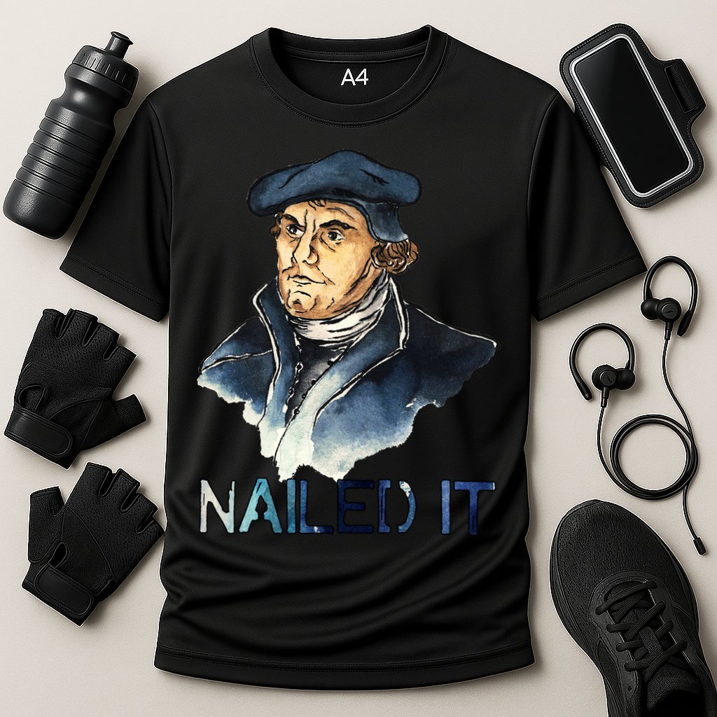 Martin Luther Nailed It Paint Stroke Performance Shirt