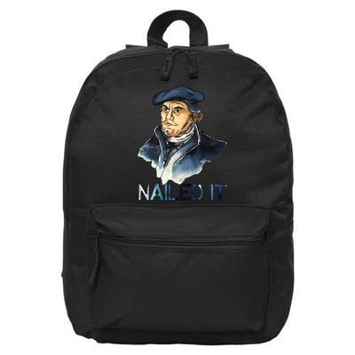 Martin Luther Nailed It Paint Stroke 16 in Basic Backpack