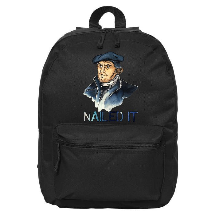 Martin Luther Nailed It Paint Stroke 16 in Basic Backpack