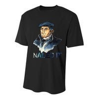 Martin Luther Nailed It Paint Stroke Youth Performance Sprint T-Shirt