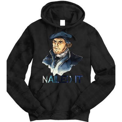 Martin Luther Nailed It Paint Stroke Tie Dye Hoodie