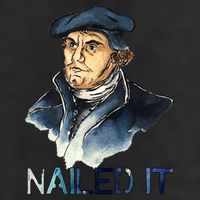 Martin Luther Nailed It Paint Stroke Golf Towel