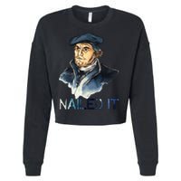 Martin Luther Nailed It Paint Stroke Cropped Pullover Crew