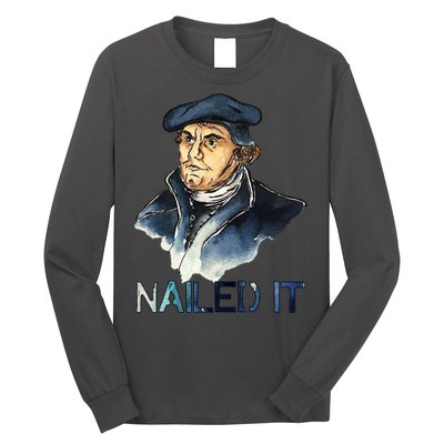 Martin Luther Nailed It Paint Stroke Long Sleeve Shirt