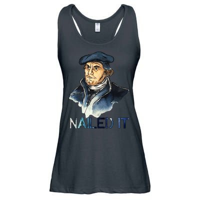 Martin Luther Nailed It Paint Stroke Ladies Essential Flowy Tank