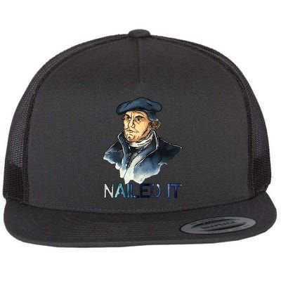 Martin Luther Nailed It Paint Stroke Flatbill Hat